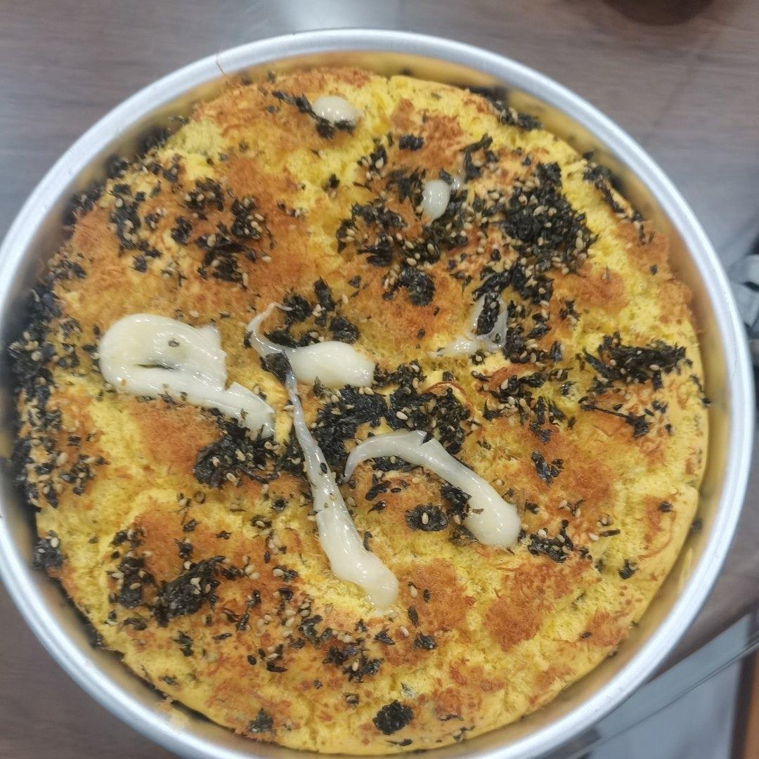 香葱肉松爆浆蛋糕