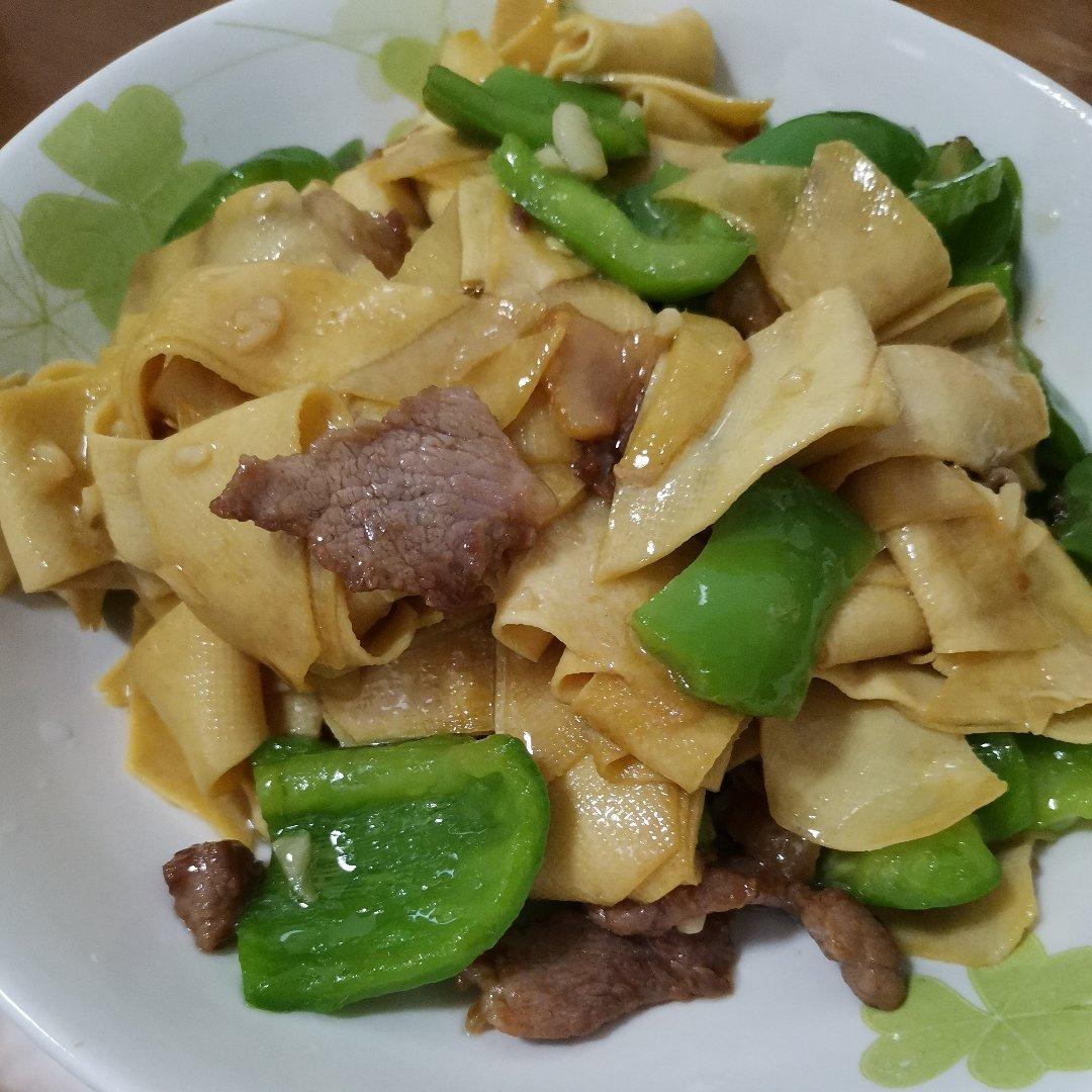 肉片韮苔炒千张