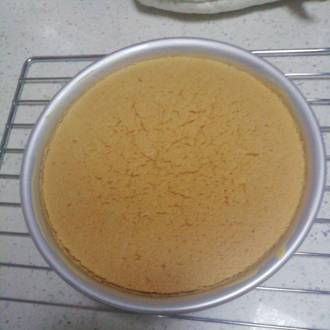 6寸2蛋完美戚风蛋糕