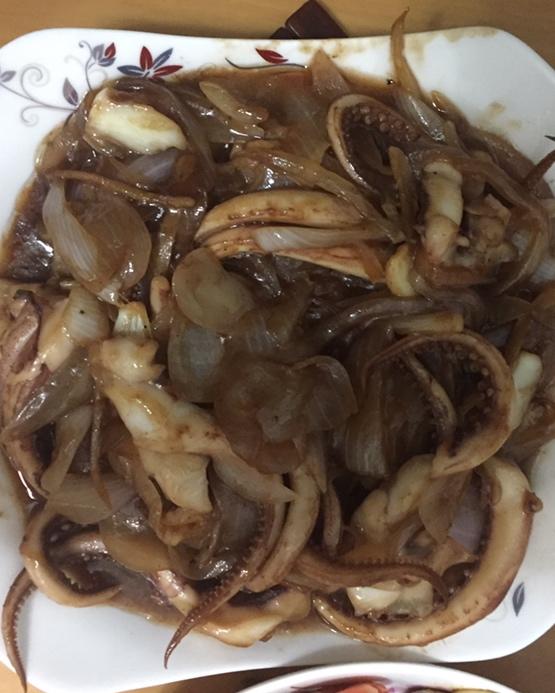 洋葱爆炒鱿鱼
