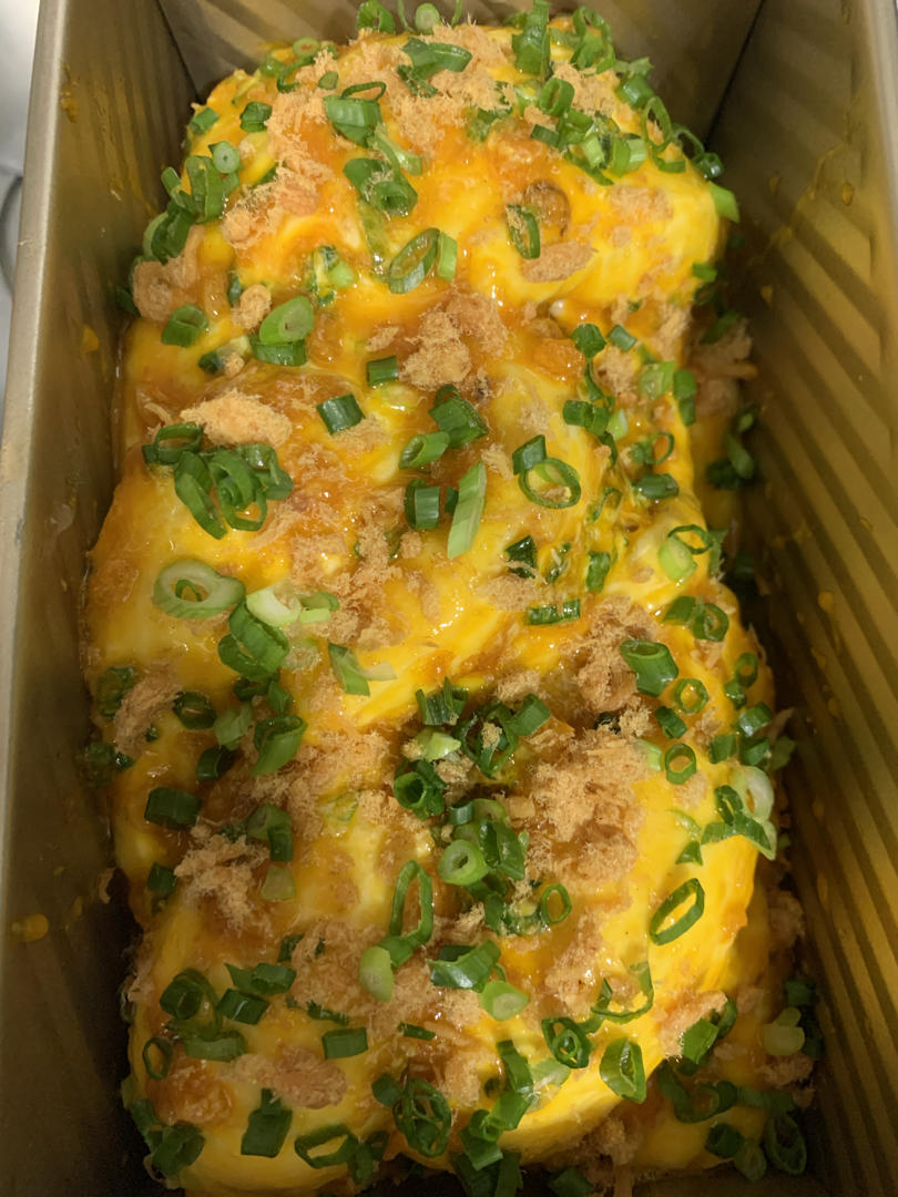 香葱肉松手撕吐司