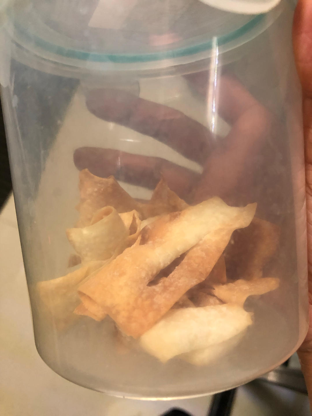 空气炸锅制作馄饨皮排叉