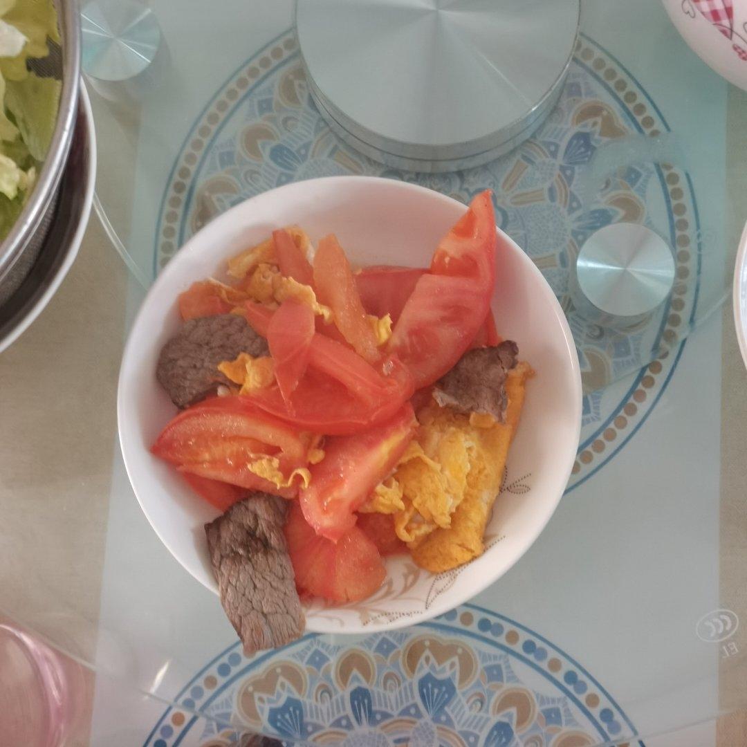 番茄牛肉炒蛋（超级下饭菜）