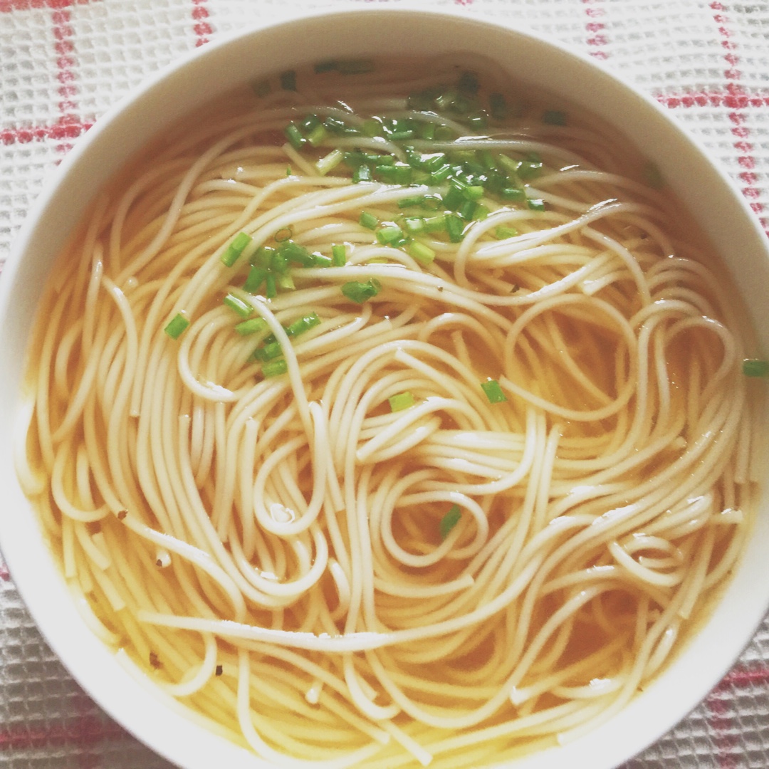 小葱麻油酱油面