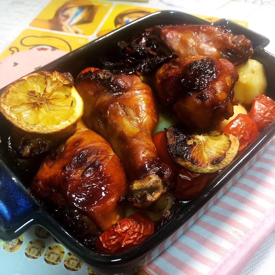 脆皮烤鸡腿