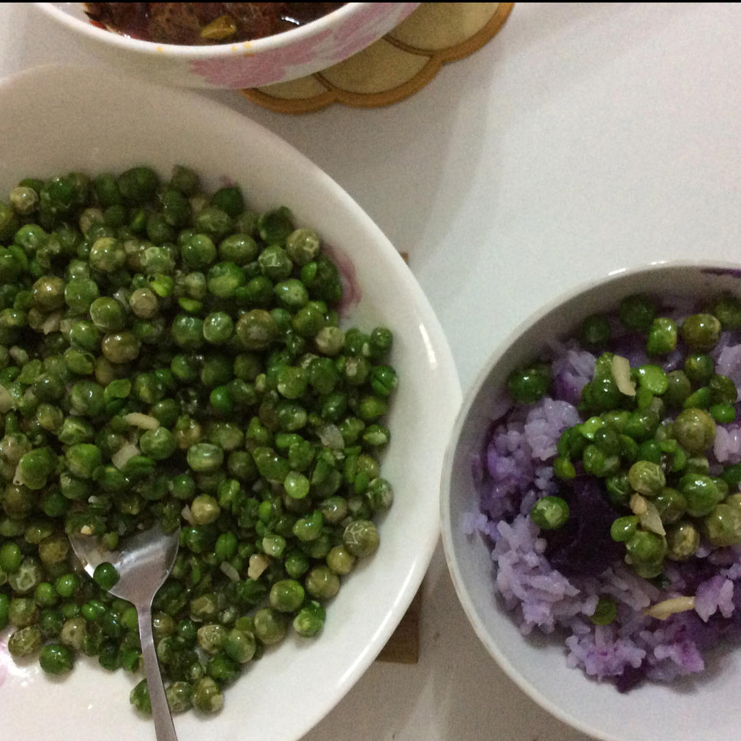 清炒豌豆米