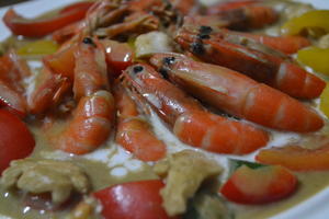 泰式椰浆咖喱虾的做法 步骤13