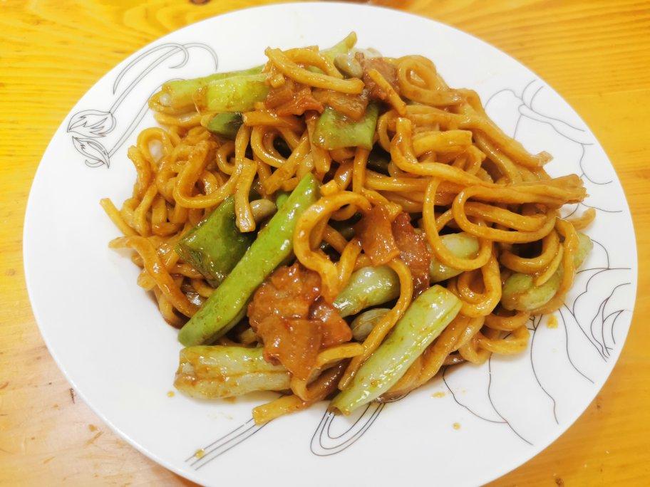 地道老北京扁豆焖面 豆角焖面 太好吃小心吃撑哦