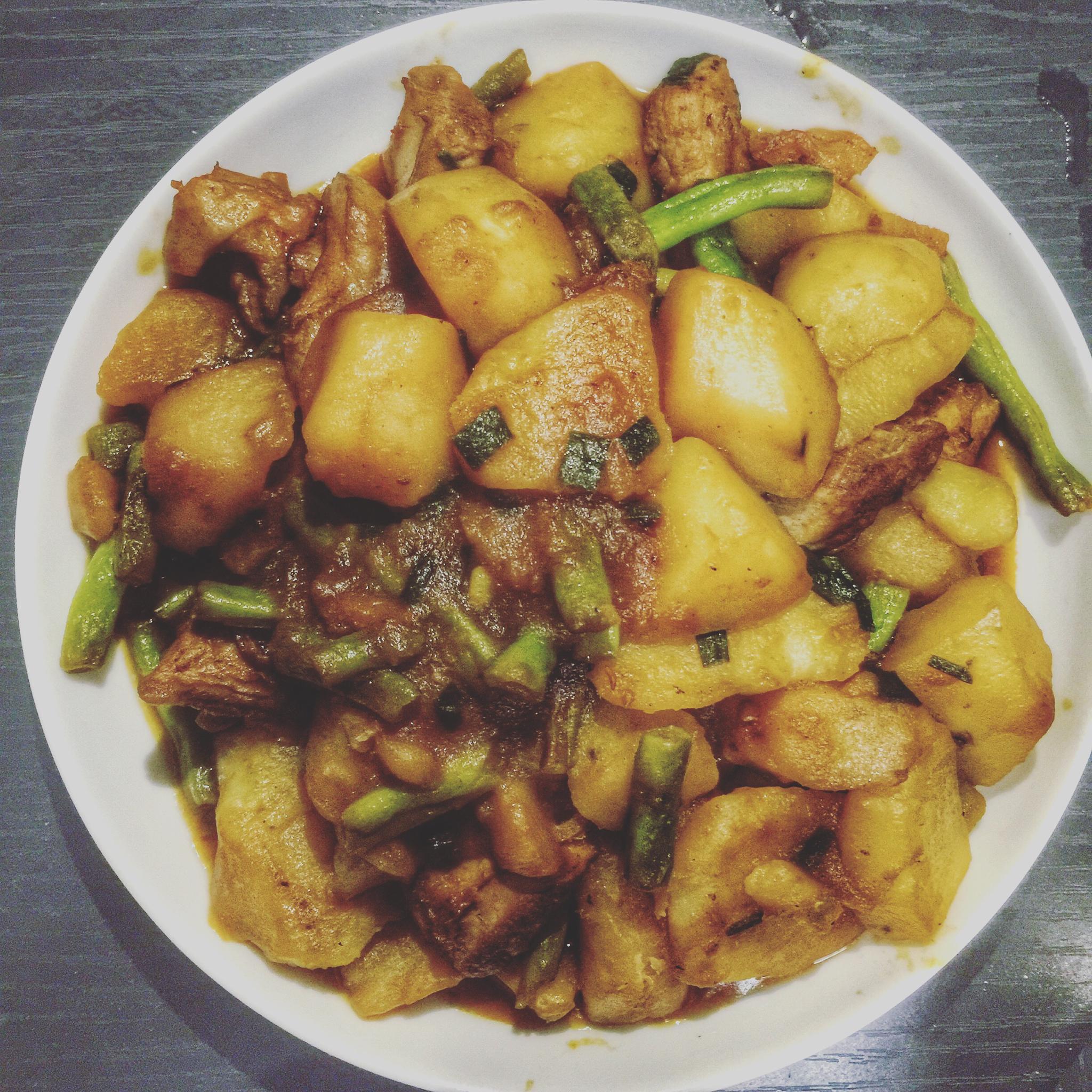 五花肉炖芸豆土豆 Pork Belly with B&P