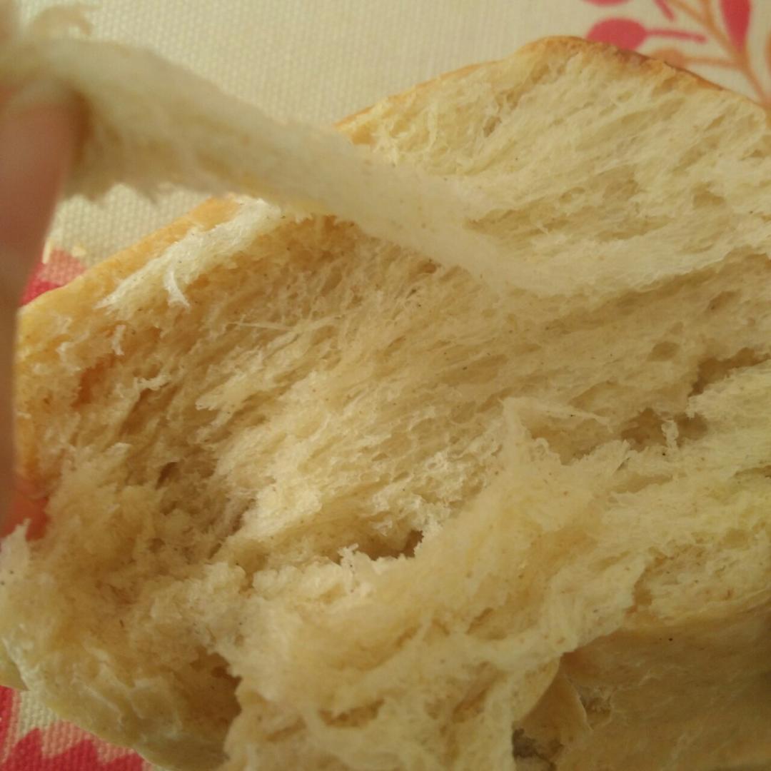 记录做杂粮土司。一次发酵的做法