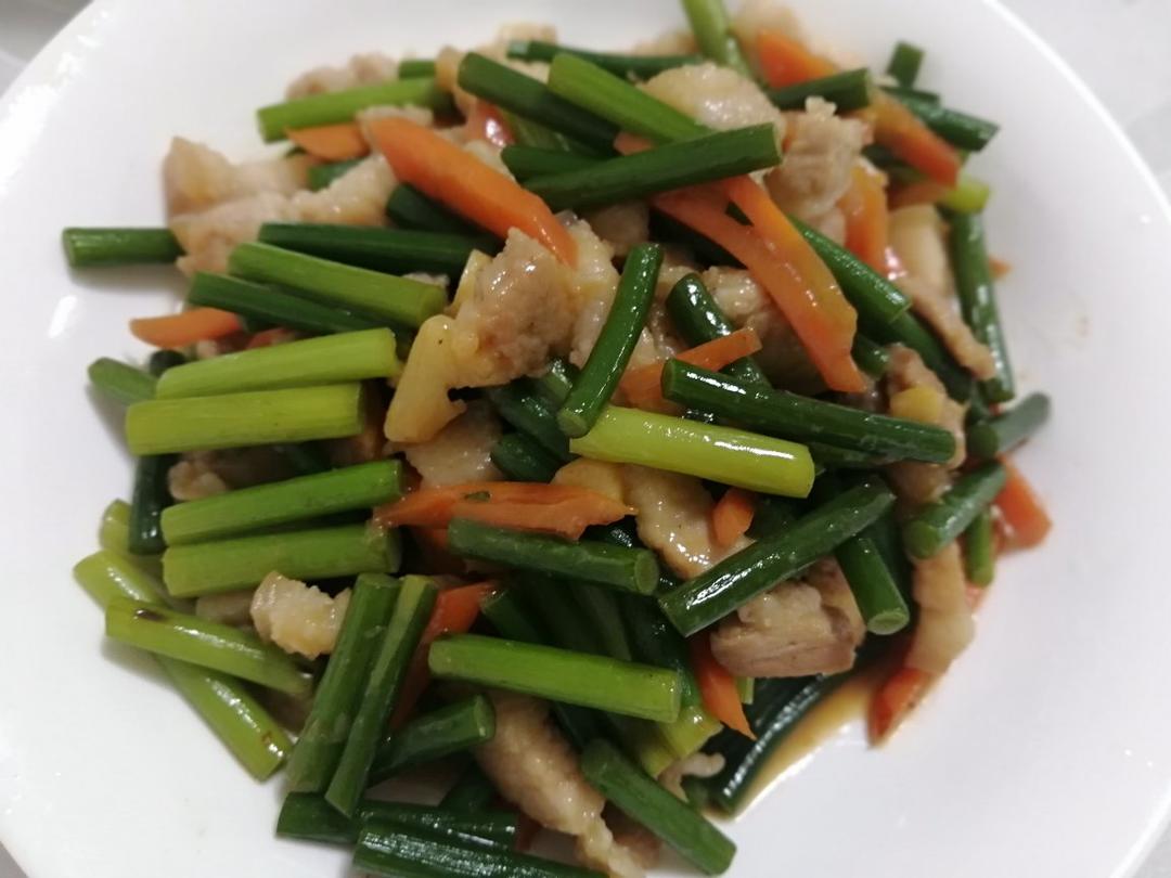 蒜薹炒肉丝