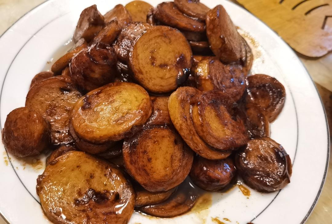 简单好吃的糖醋素肠（水面筋）