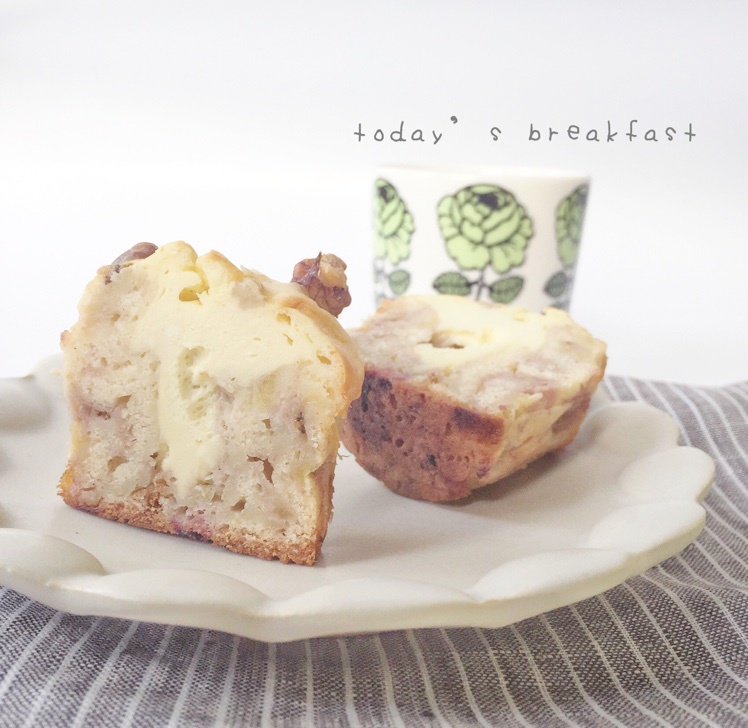 软心乳酪香蕉马芬<Banana Cream Cheese Muffins>