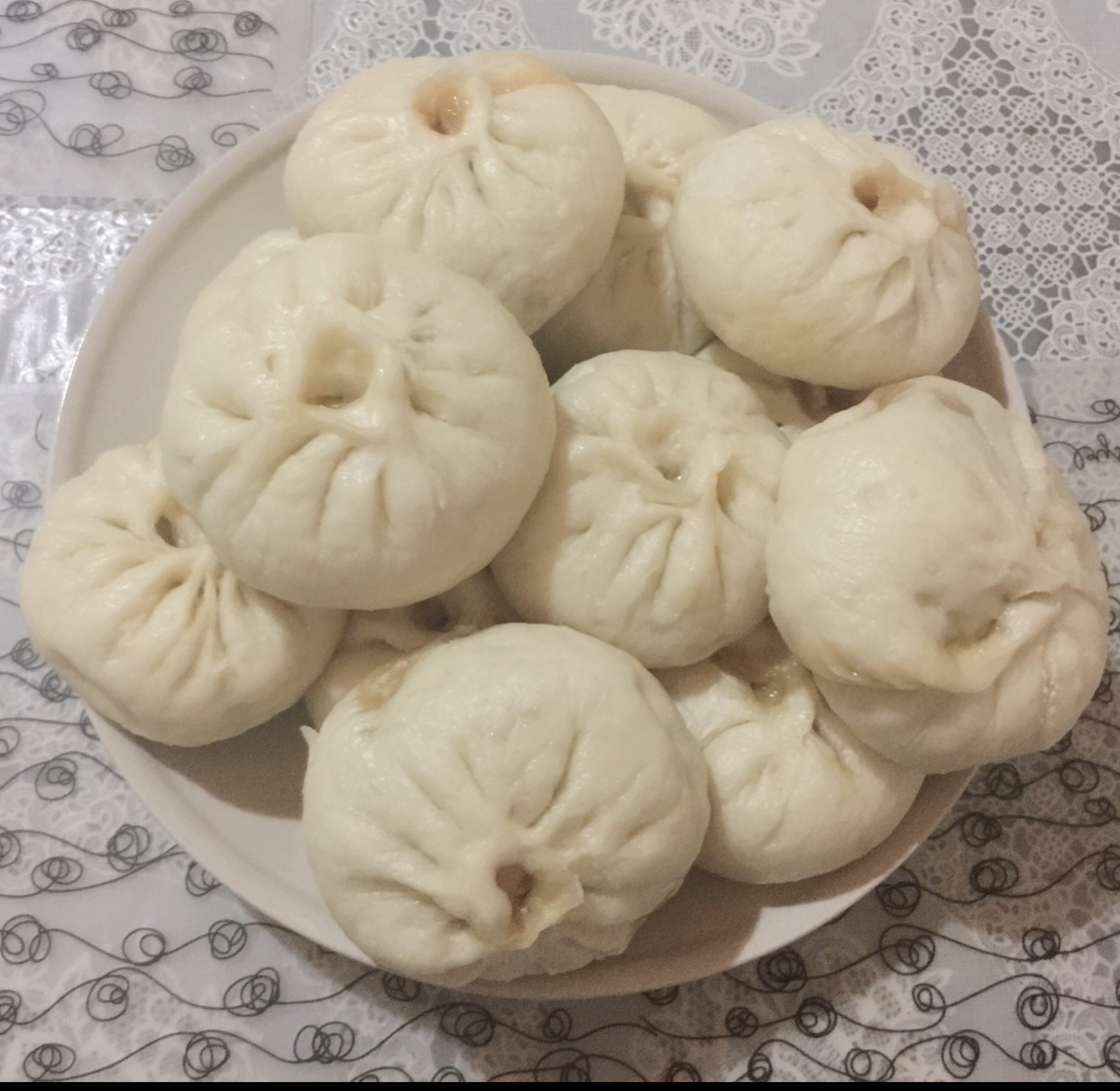 家庭手工肉馅大包子