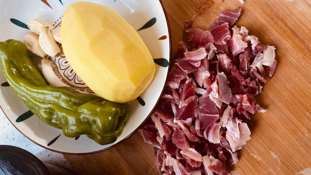 金华火腿炒双丝