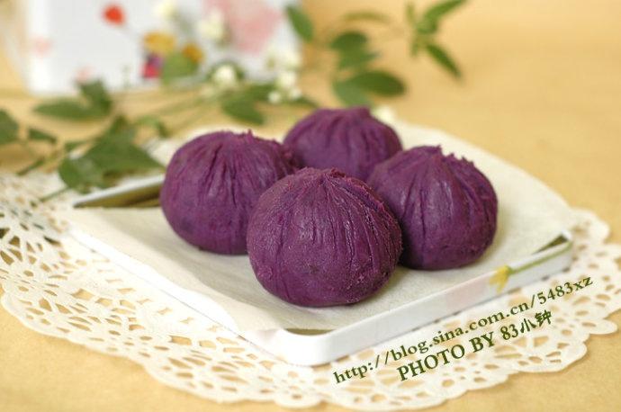 紫薯茶巾的做法
