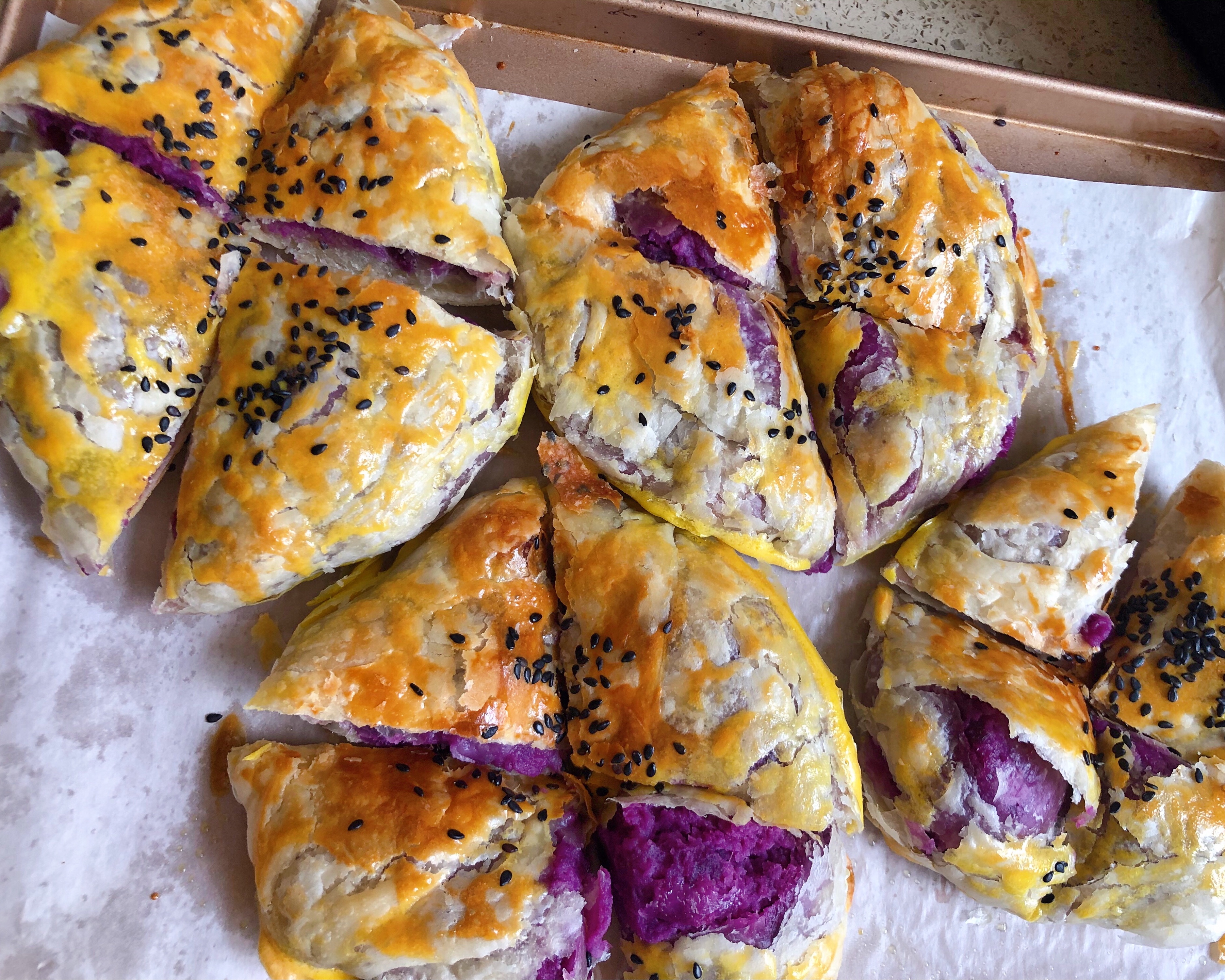 “超简单”奶香紫薯饼的做法