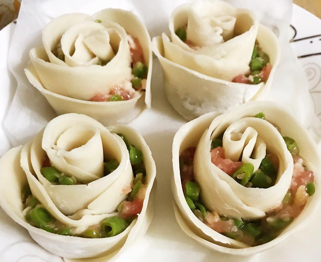 玫瑰花蒸饺