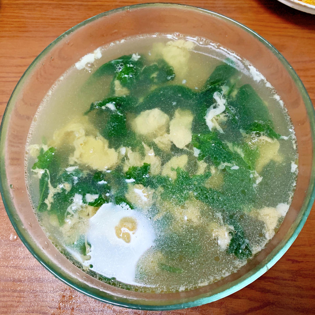 菊叶蛋汤