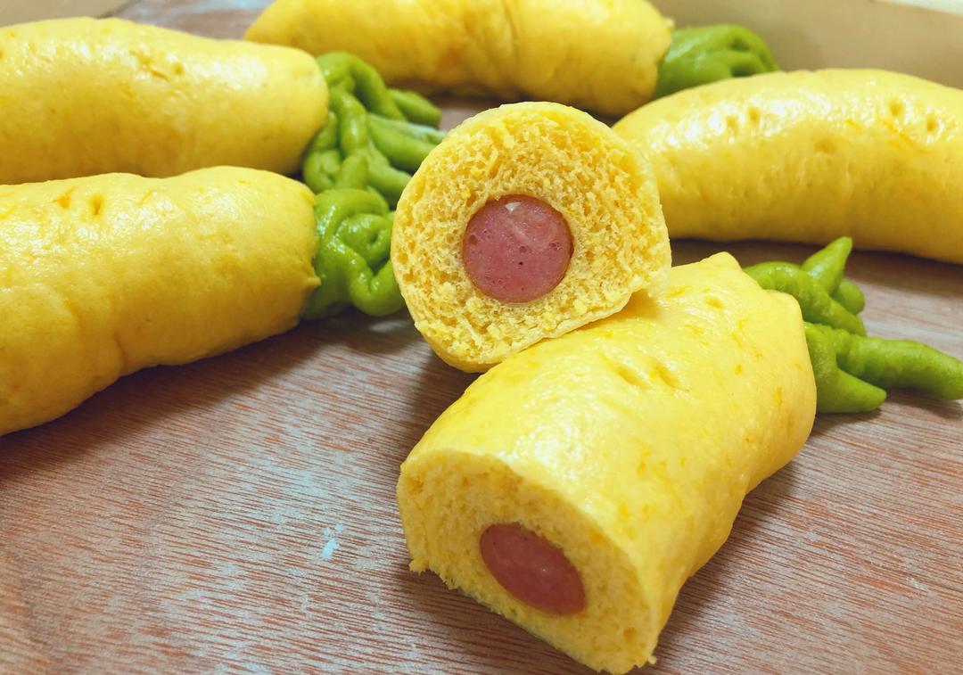 胡萝卜香肠馒头