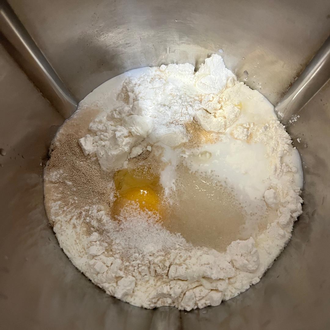 纯奶手撕吐司的做法 步骤1