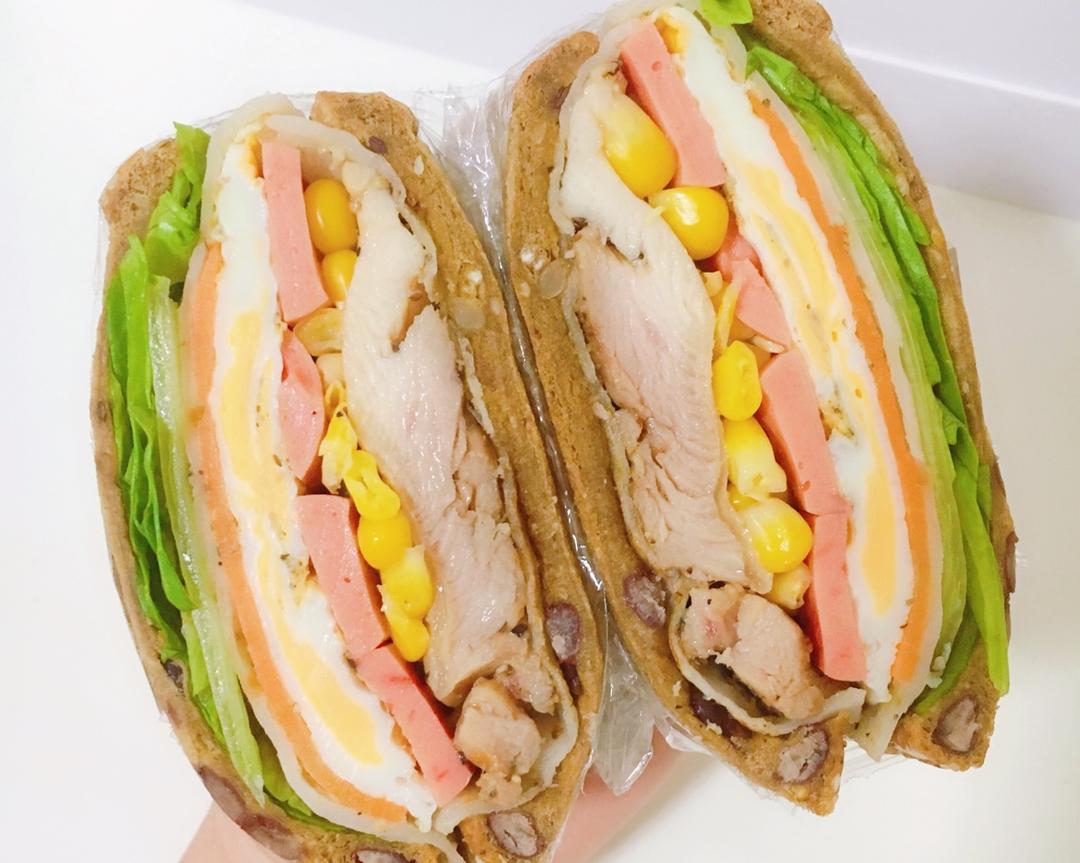 【高颜值低脂三明治】