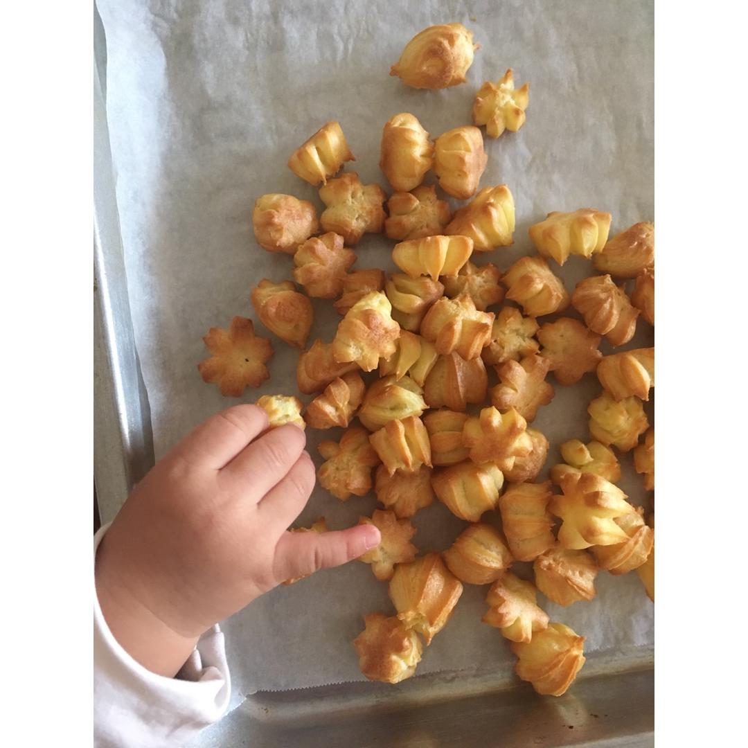 宝宝辅食：星星泡芙 草莓味