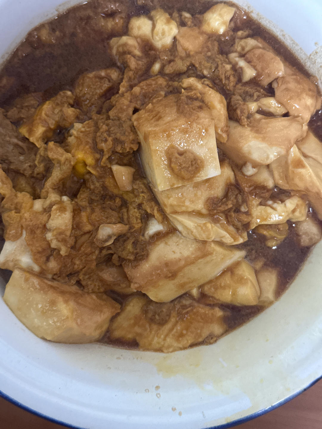 鸡蛋抱内脂豆腐