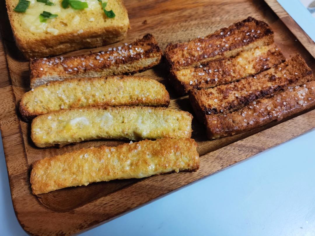 黄金烤吐司🍞条｜太香了