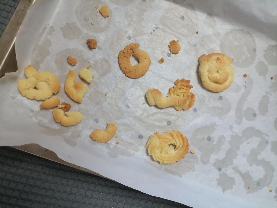 曲奇饼干，完美配方超好挤，酥到不敢碰，一个月还能酥掉渣