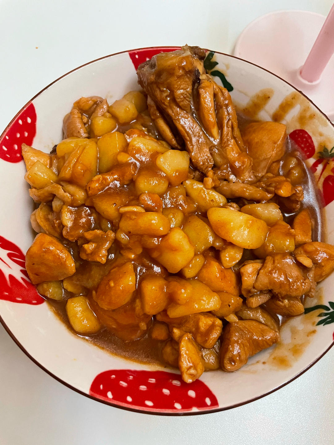 土豆焖鸡腿