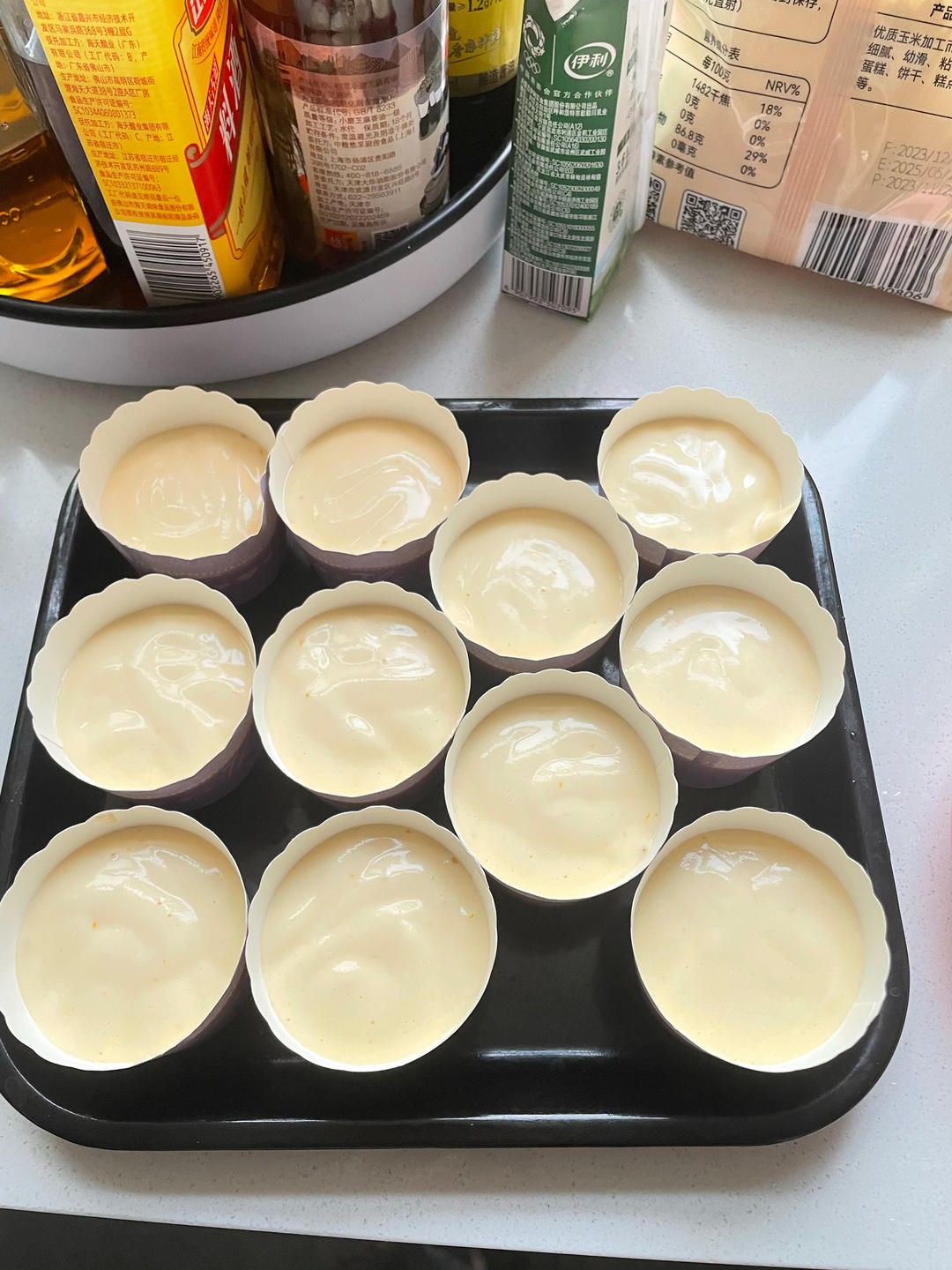 纸杯蛋糕 8寸戚风蛋糕的量