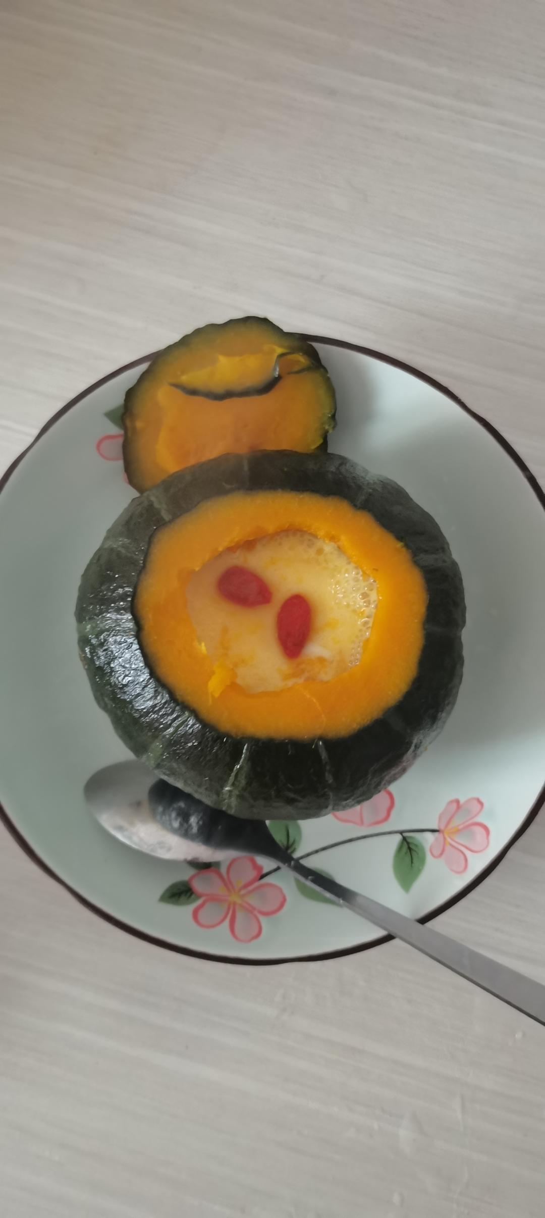 板栗贝贝南瓜@南瓜蒸蛋🎃简单快手