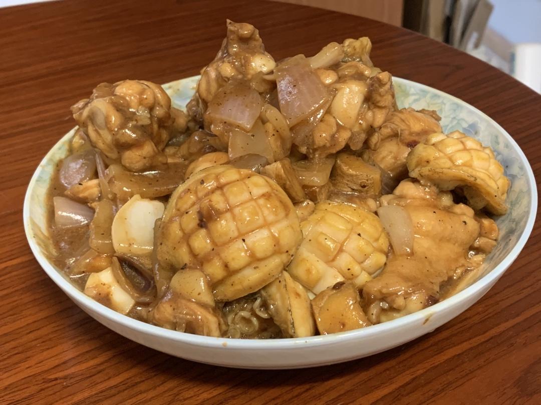 鲍鱼焖鸡
