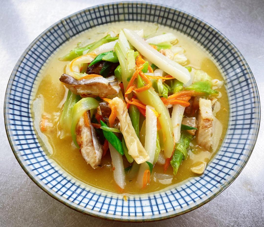 【儿菜汤年糕的做法步骤图,儿菜汤年糕怎么做好吃】阿瑰小姐_下厨房