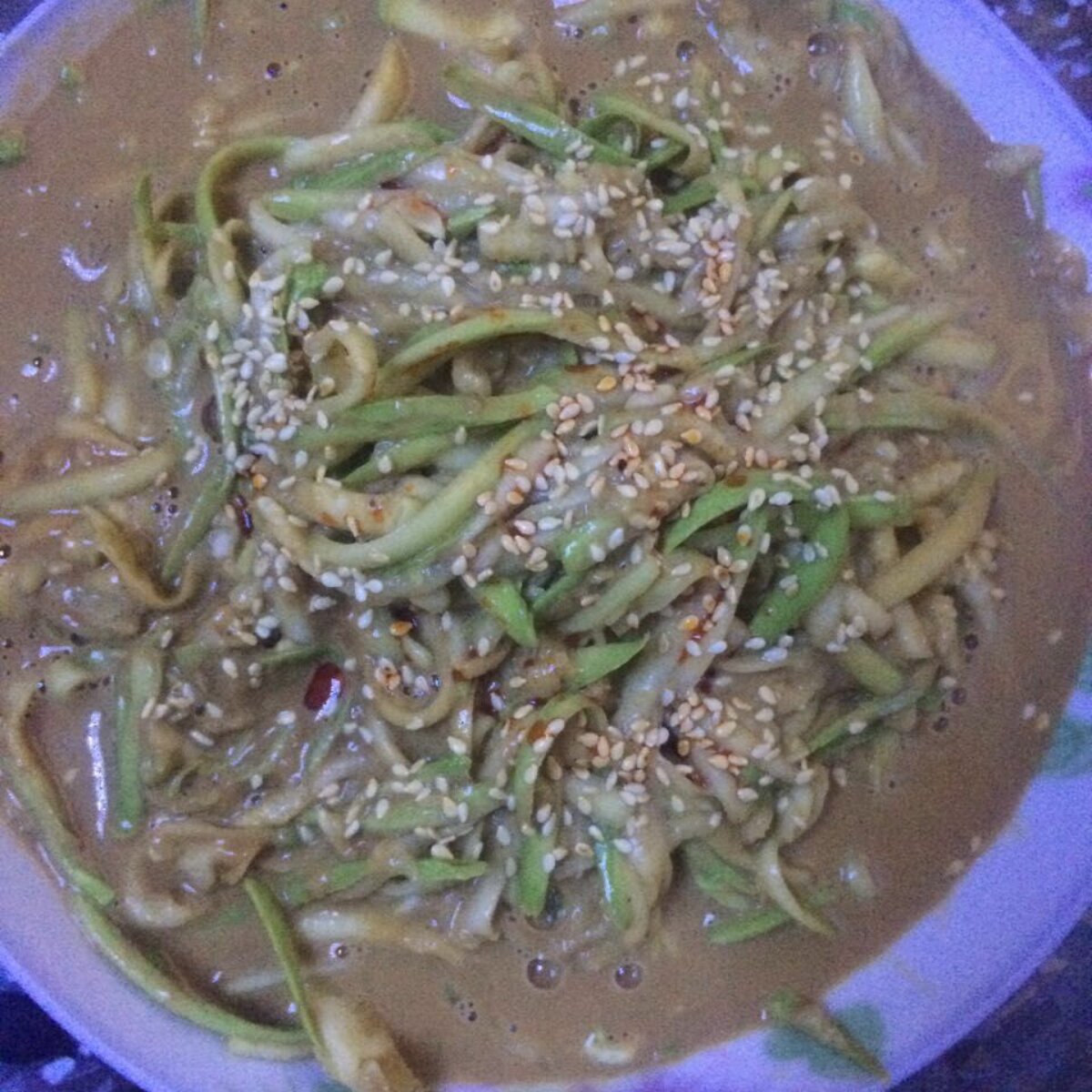 芝麻酱拌西葫芦丝