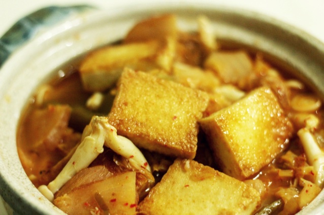 辣白菜豆腐锅