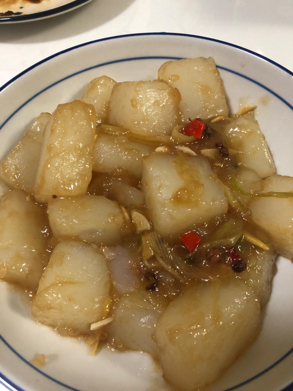 蒜香浓郁的炒凉粉😋