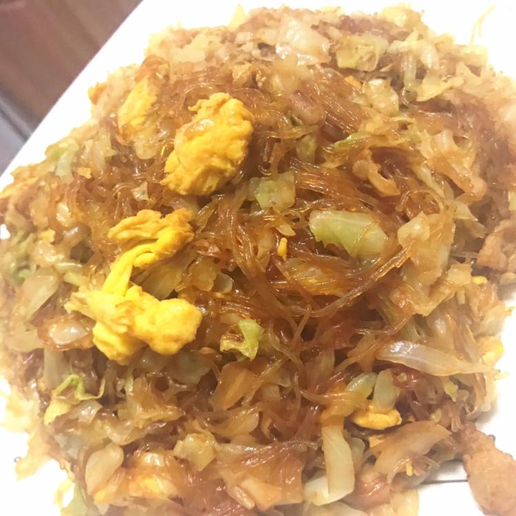 包菜炒粉丝