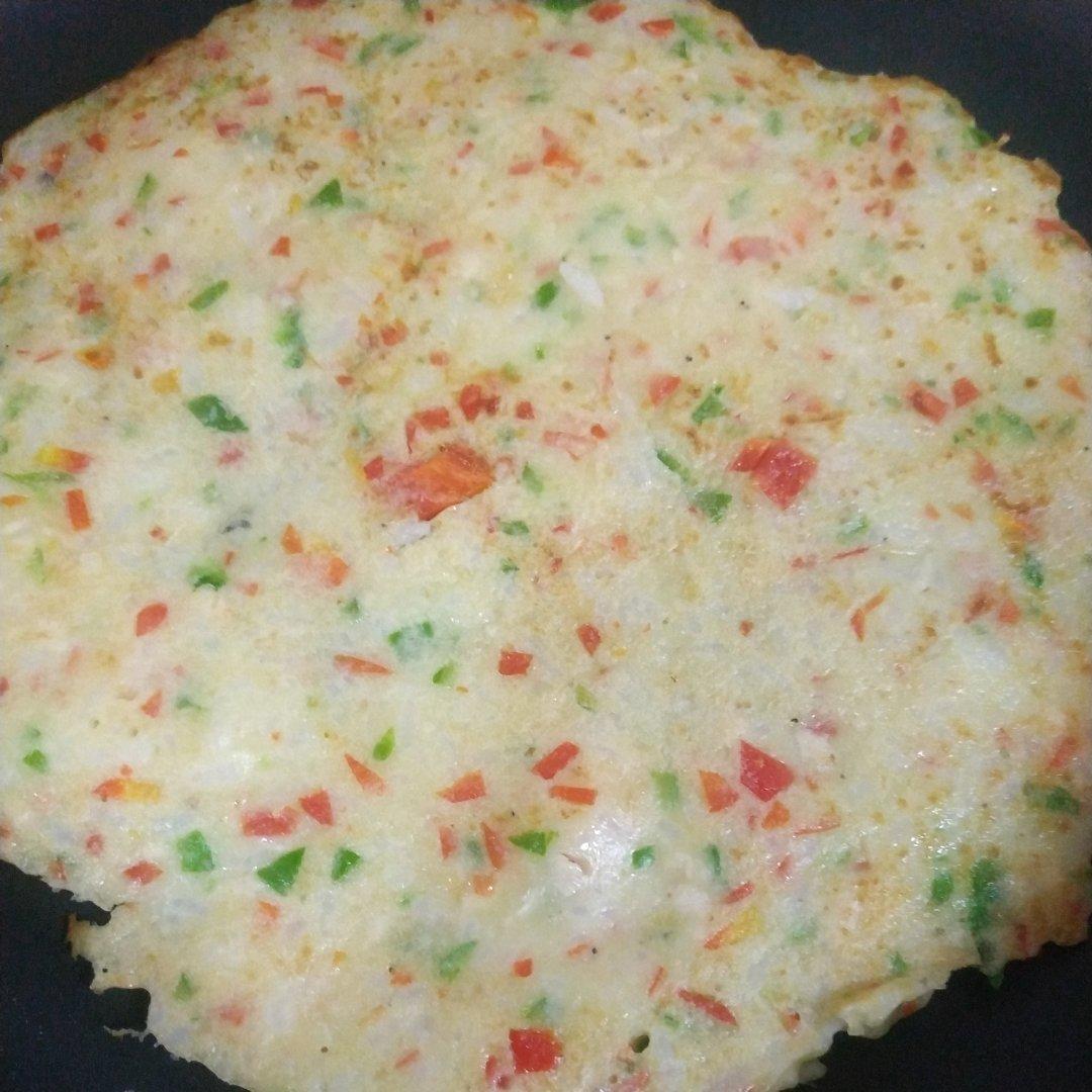 虾饼（煎虾皮饼）做法简单，营养美味又好看🥣