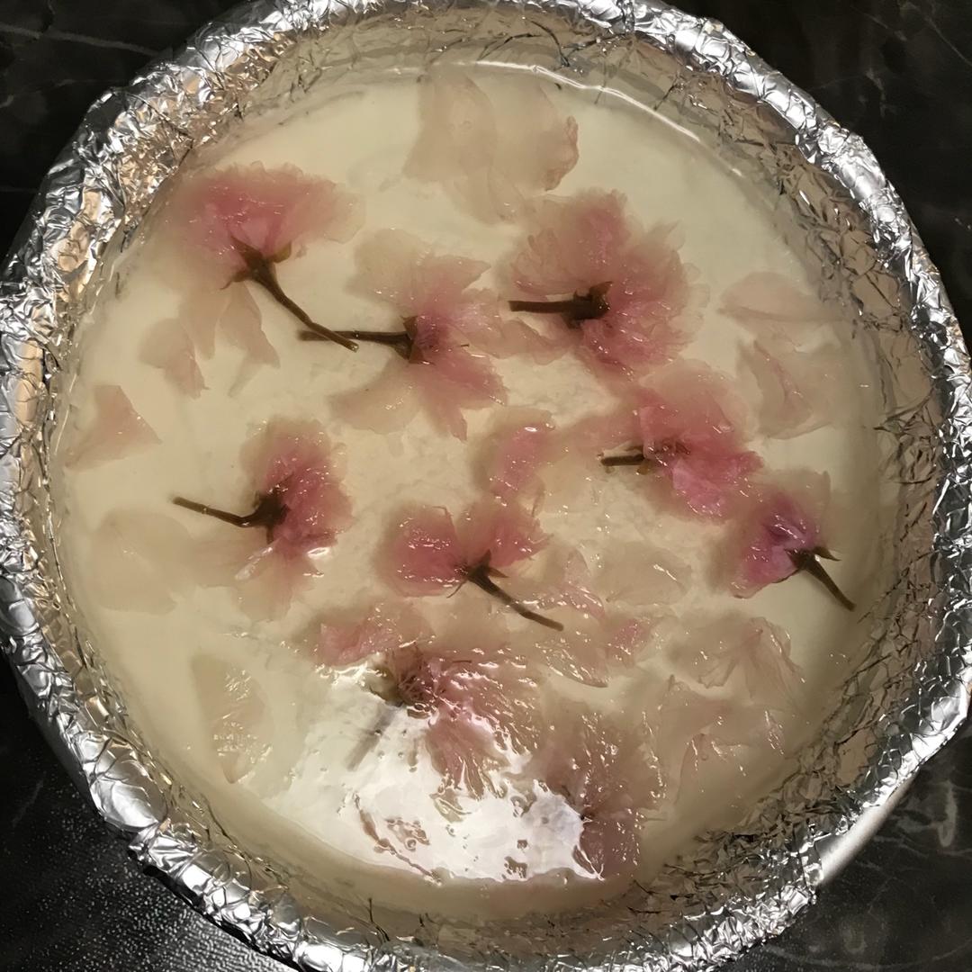 🌸和风樱花酸奶慕斯蛋糕🌸
