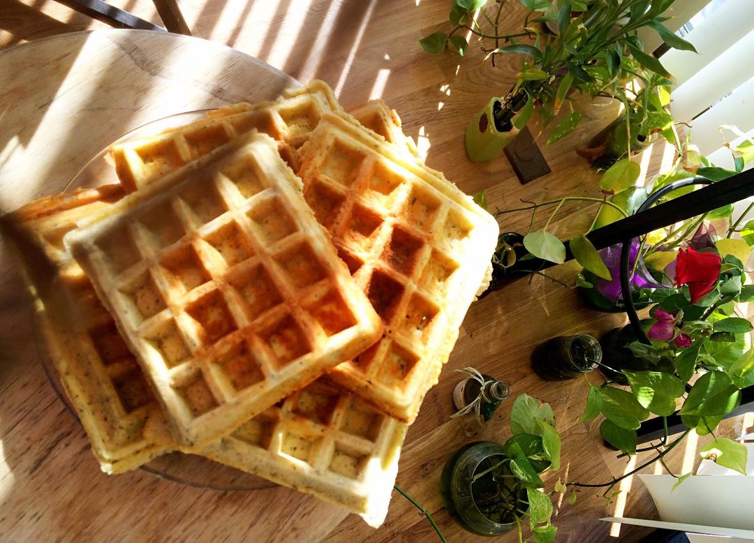 茶香四溢的抹茶/红茶华夫饼🍵的做法
