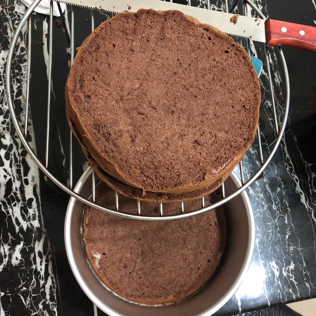 8寸可可戚风蛋糕