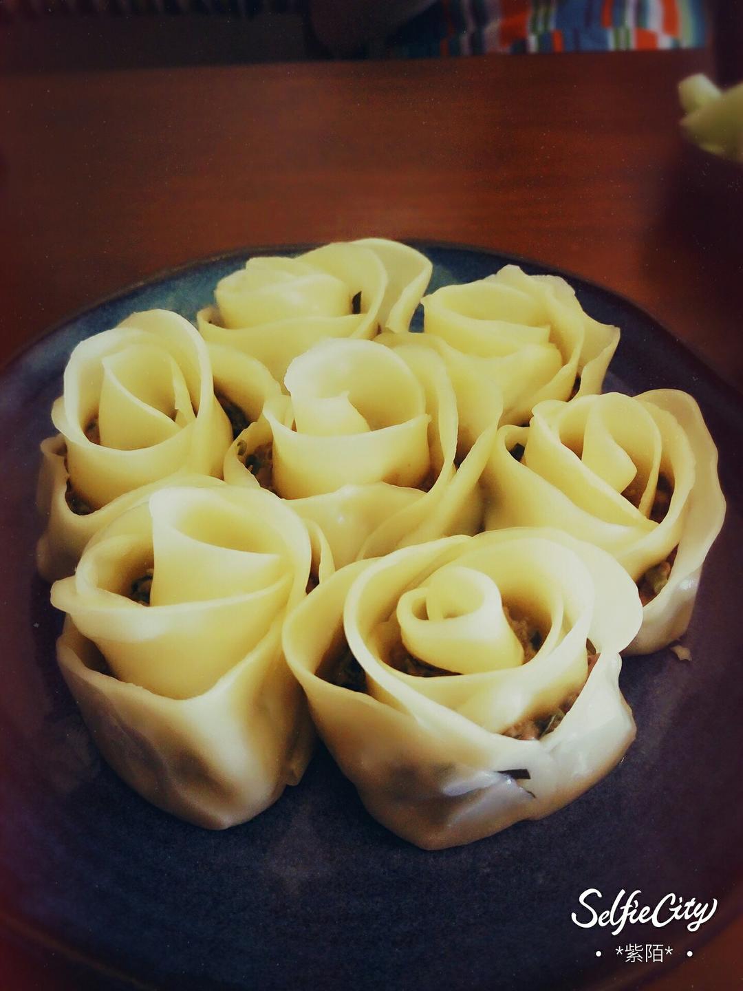 玫瑰花饺子