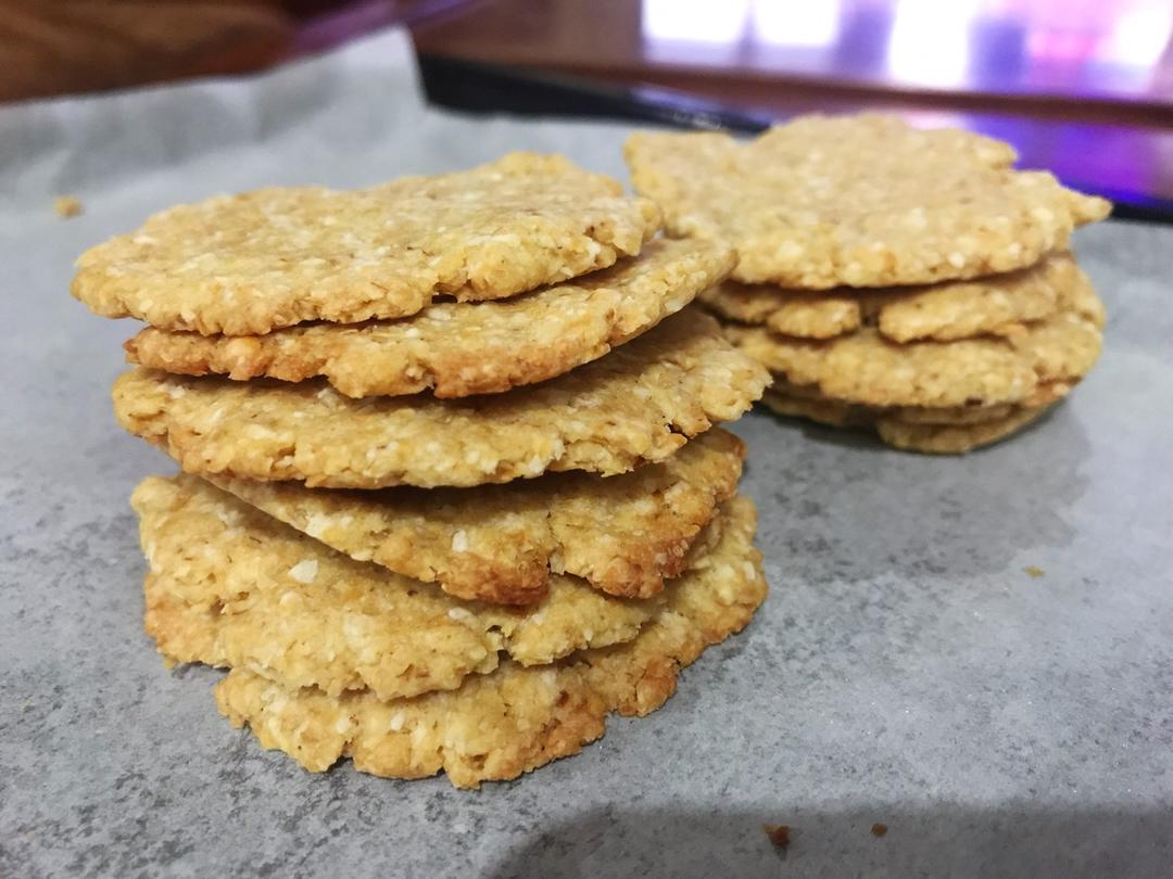 超简单的小麦胚芽饼
