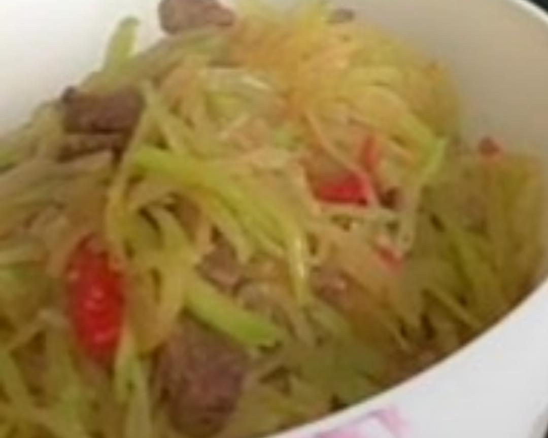炒青萝卜丝