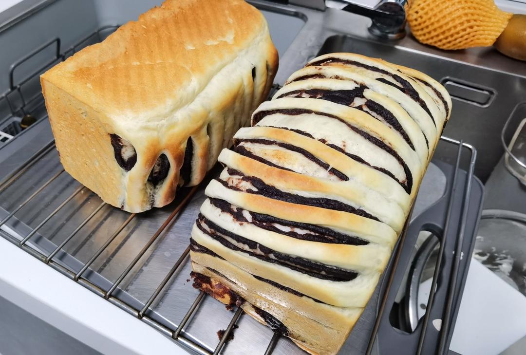 一次成功的豆沙吐司面包