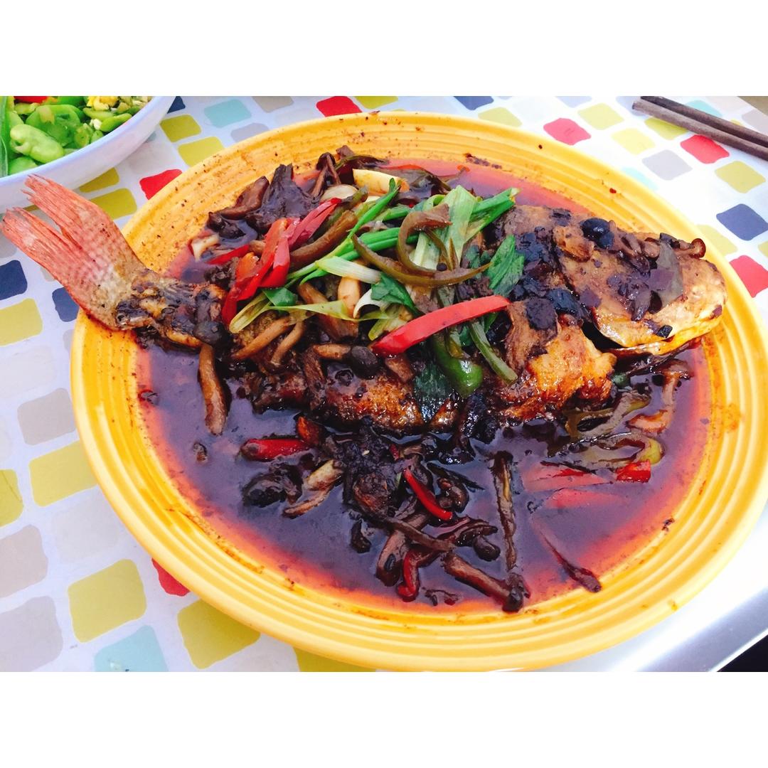 豆豉烧鱼