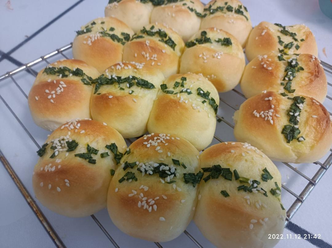 松软可爱，香葱泡泡包