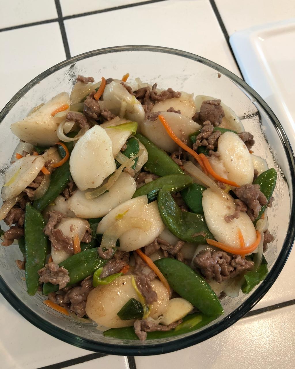 牛肉炒年糕（快手版）